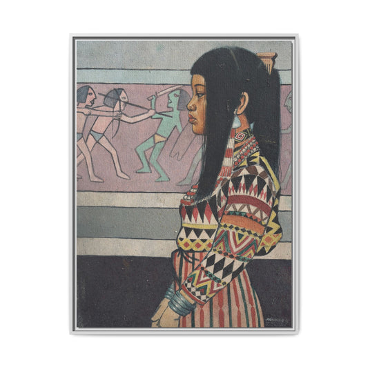 A T'boli Girl (1979) - Framed Canvas Print