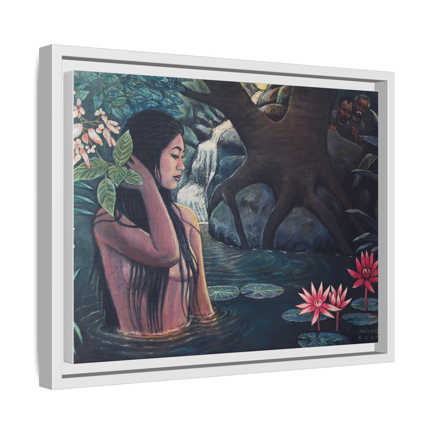 Susanna and the elders (2008)- Framed Canvas Print