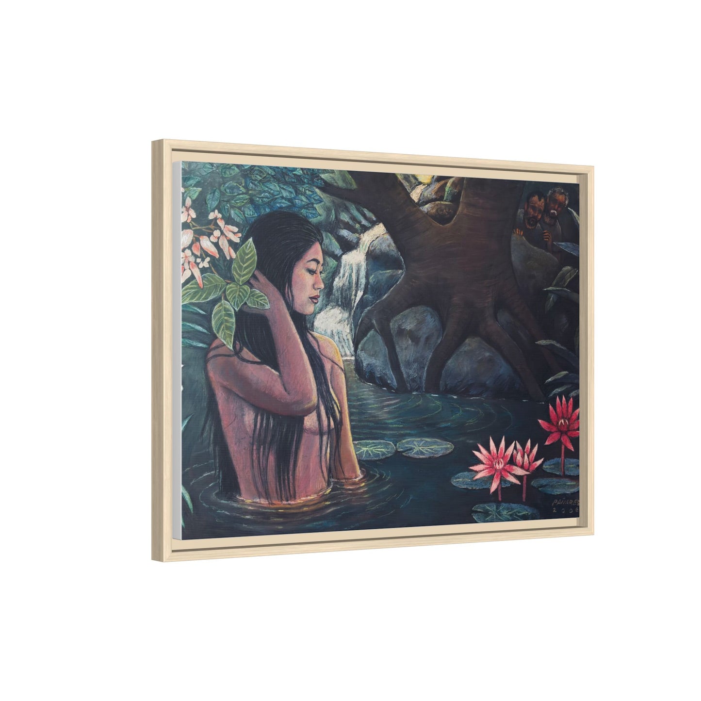 Susanna and the elders (2008)- Framed Canvas Print
