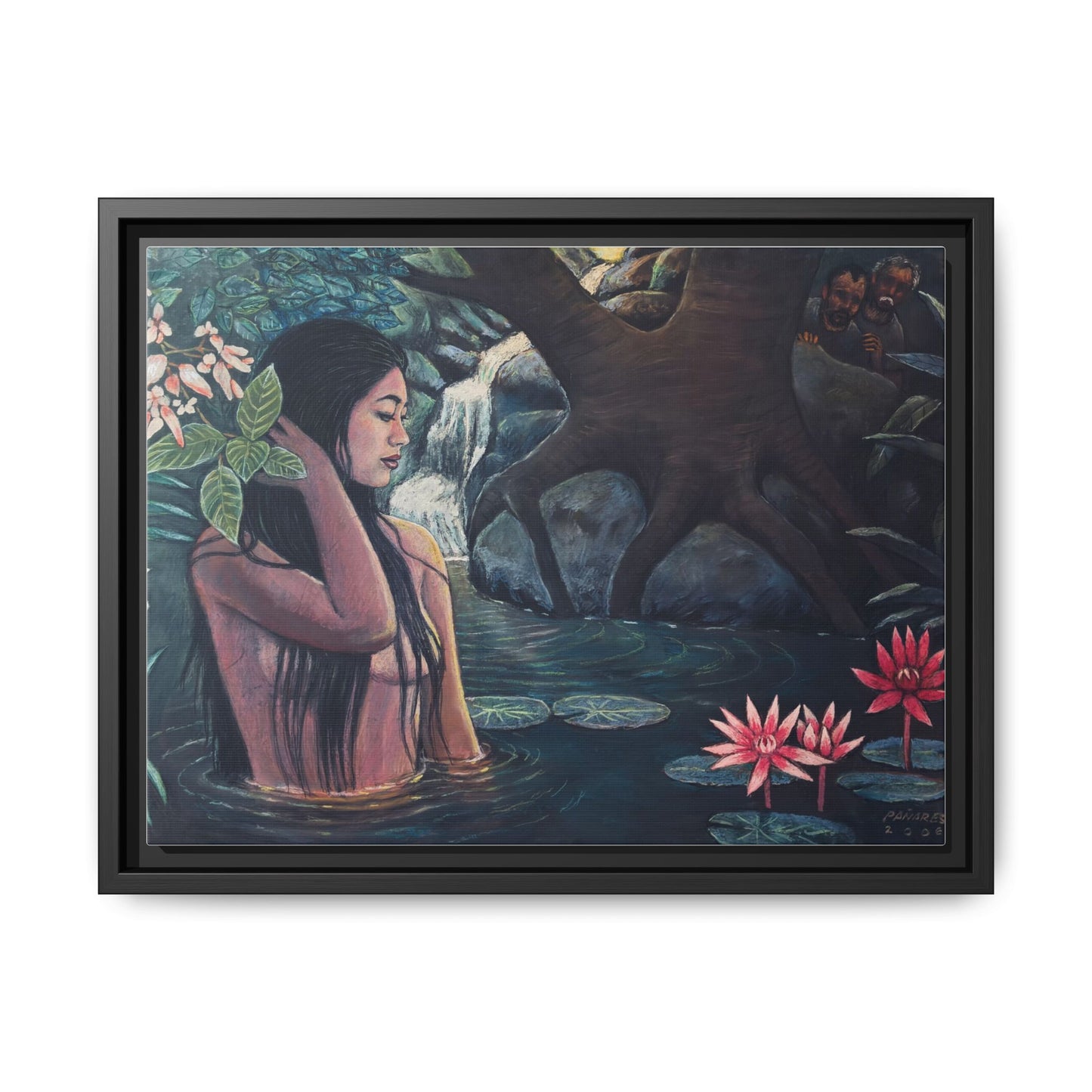 Susanna and the elders (2008)- Framed Canvas Print