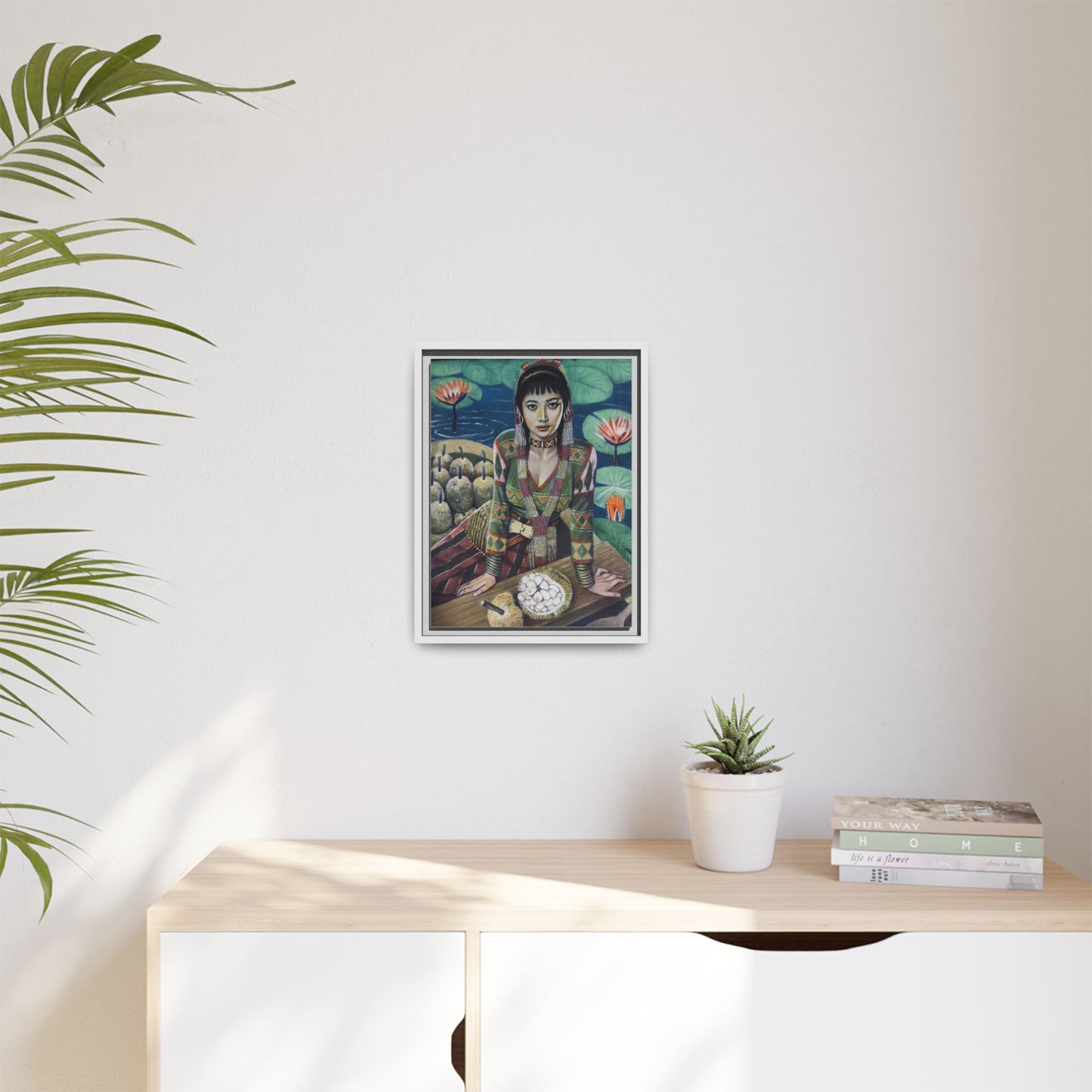 T’boli Girl with Marang (2020) - Framed Canvas Print