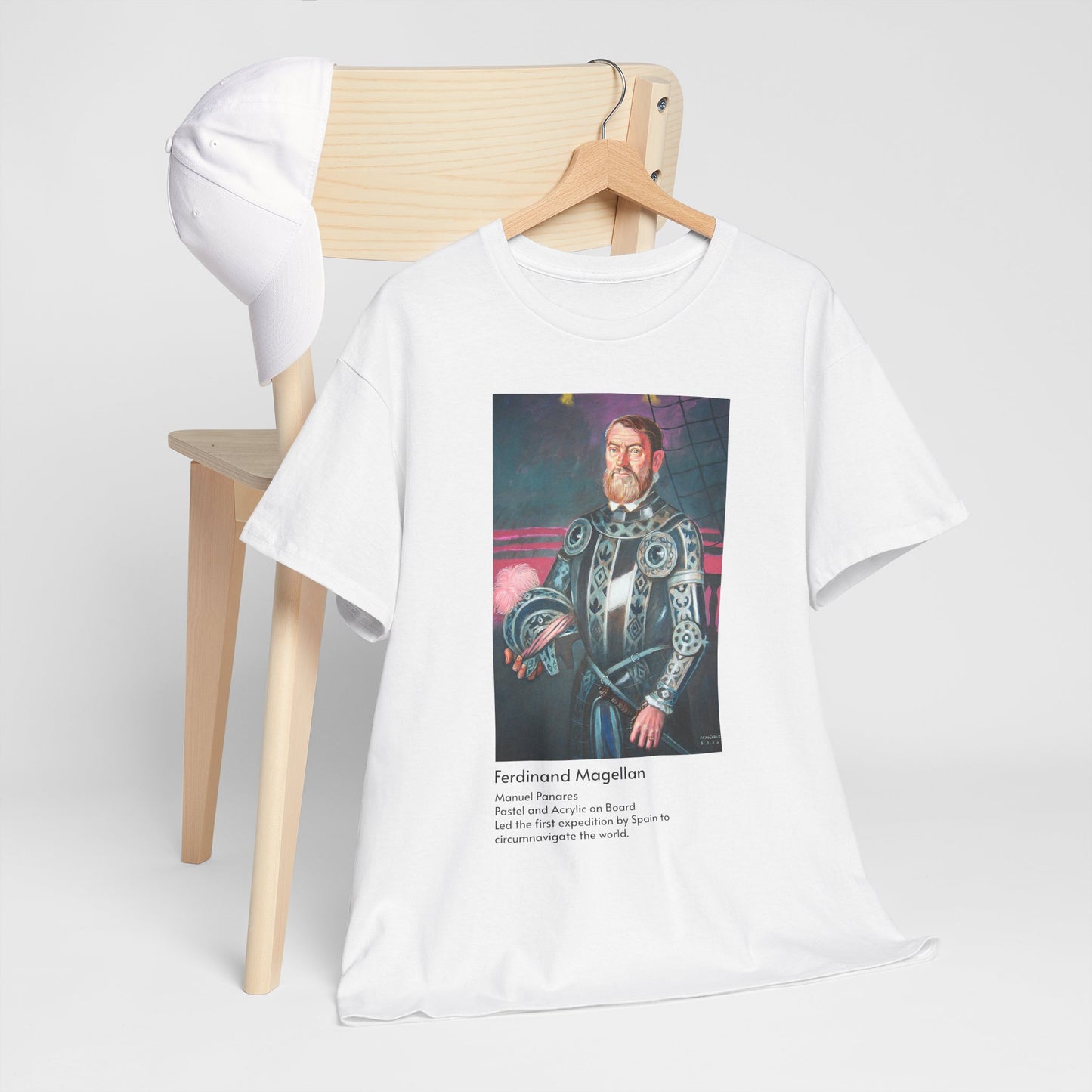 Ferdinand Magellan Portrait Tee (Museum-Style Illustration)