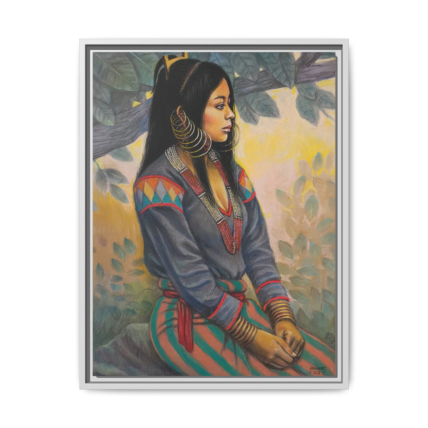 Ubo Maiden (2022)- Framed Canvas Print