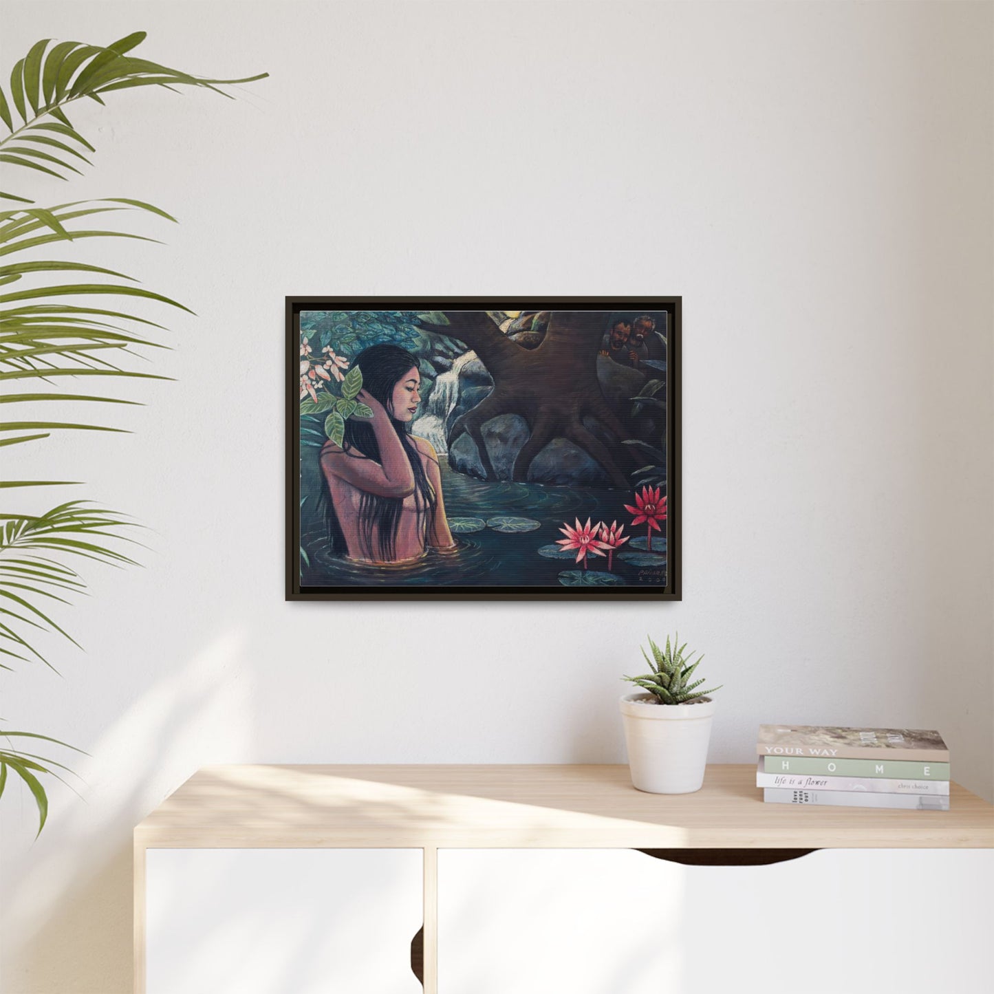 Susanna and the elders (2008)- Framed Canvas Print