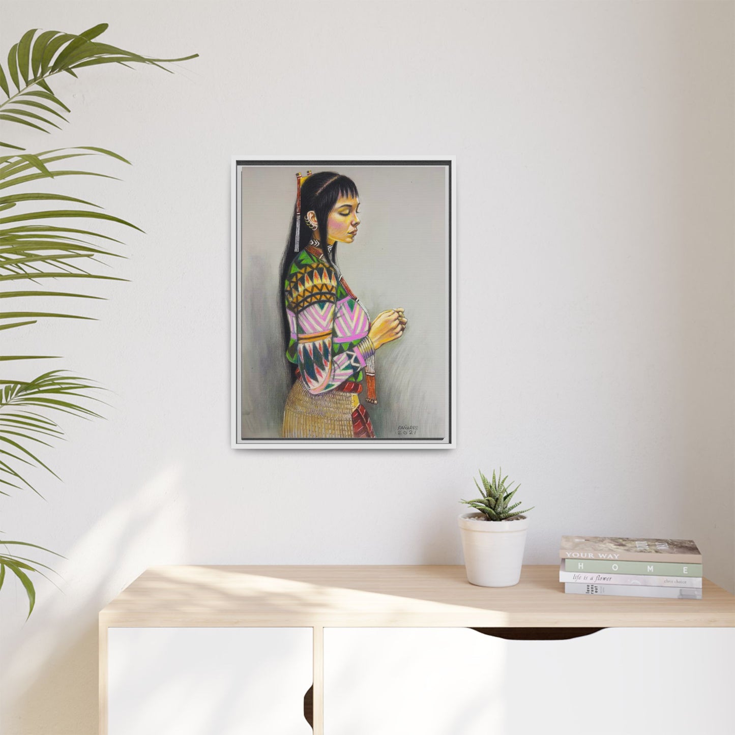 T’boli Girl (2021) - Framed Canvas Print