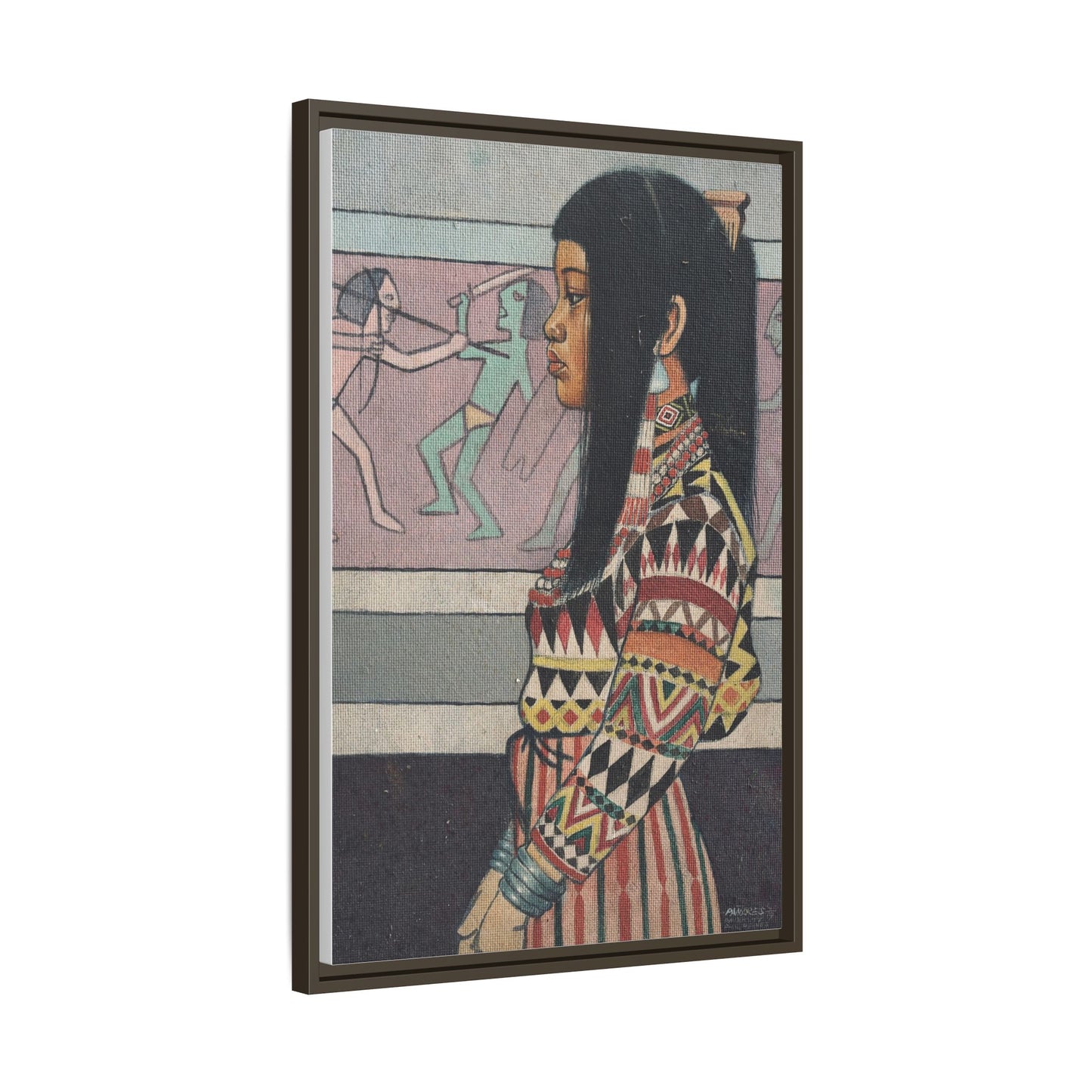 A T'boli Girl (1979) - Framed Canvas Print