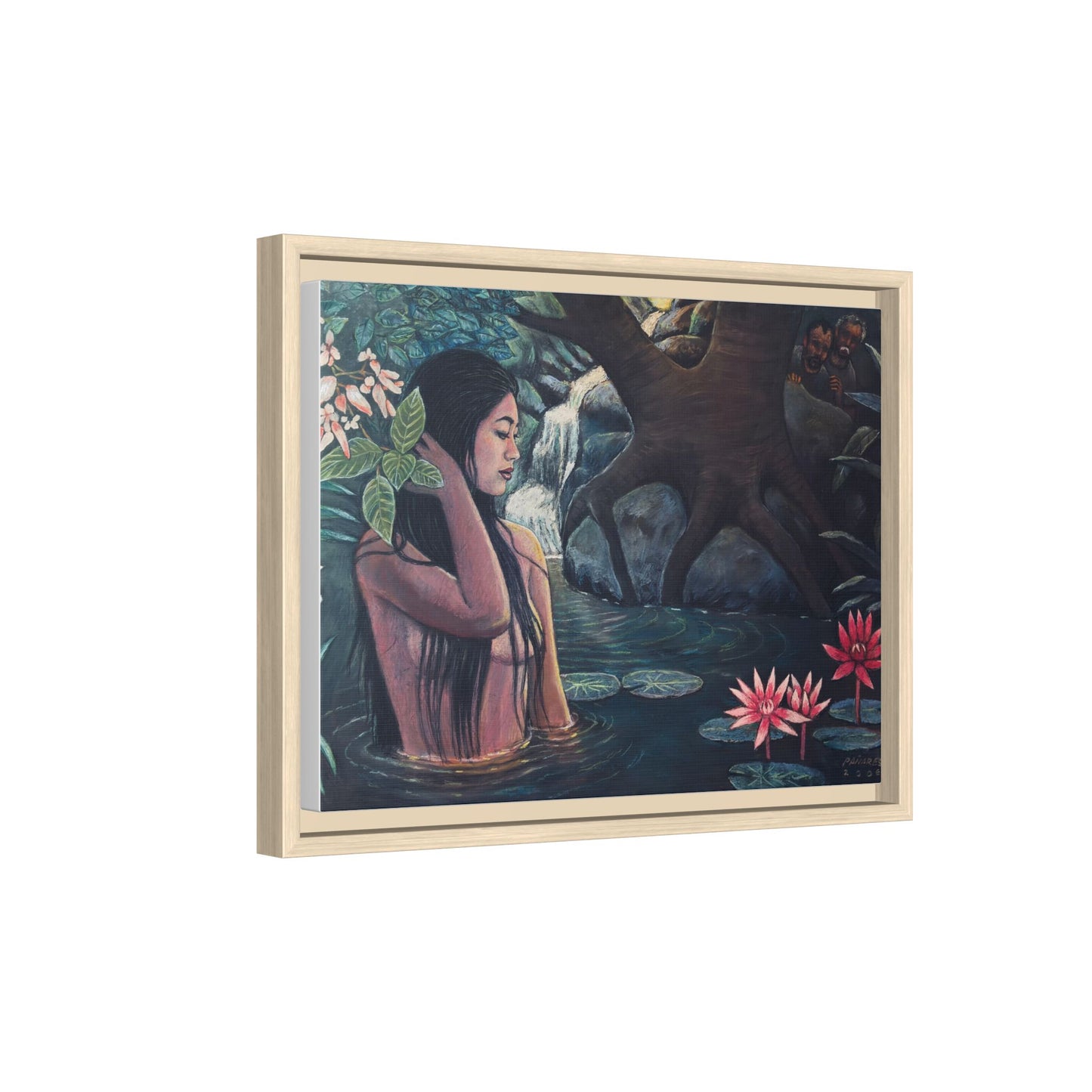 Susanna and the elders (2008)- Framed Canvas Print