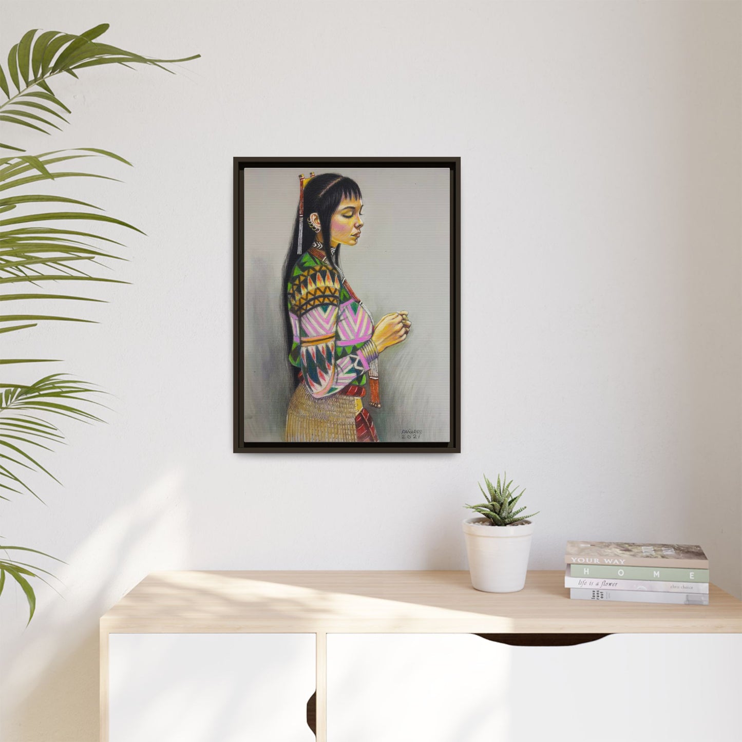 T’boli Girl (2021) - Framed Canvas Print
