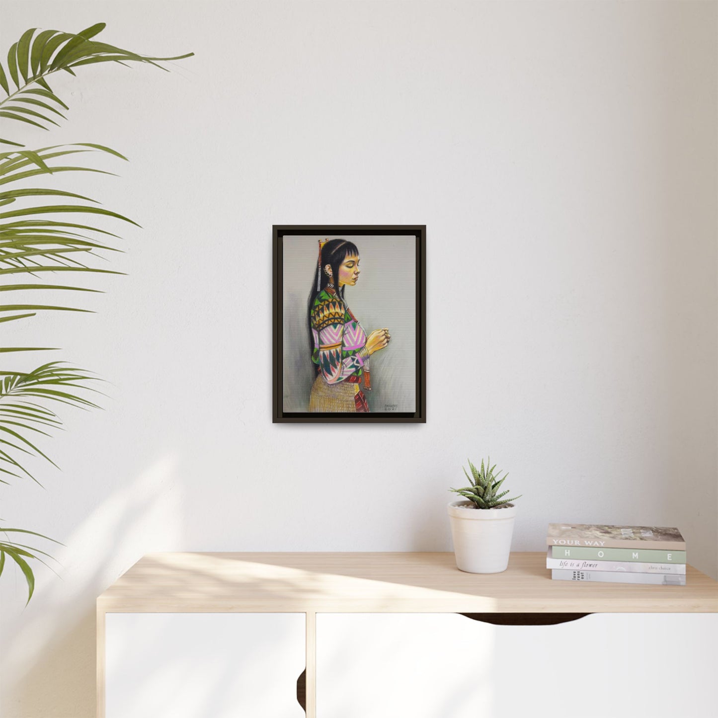 T’boli Girl (2021) - Framed Canvas Print
