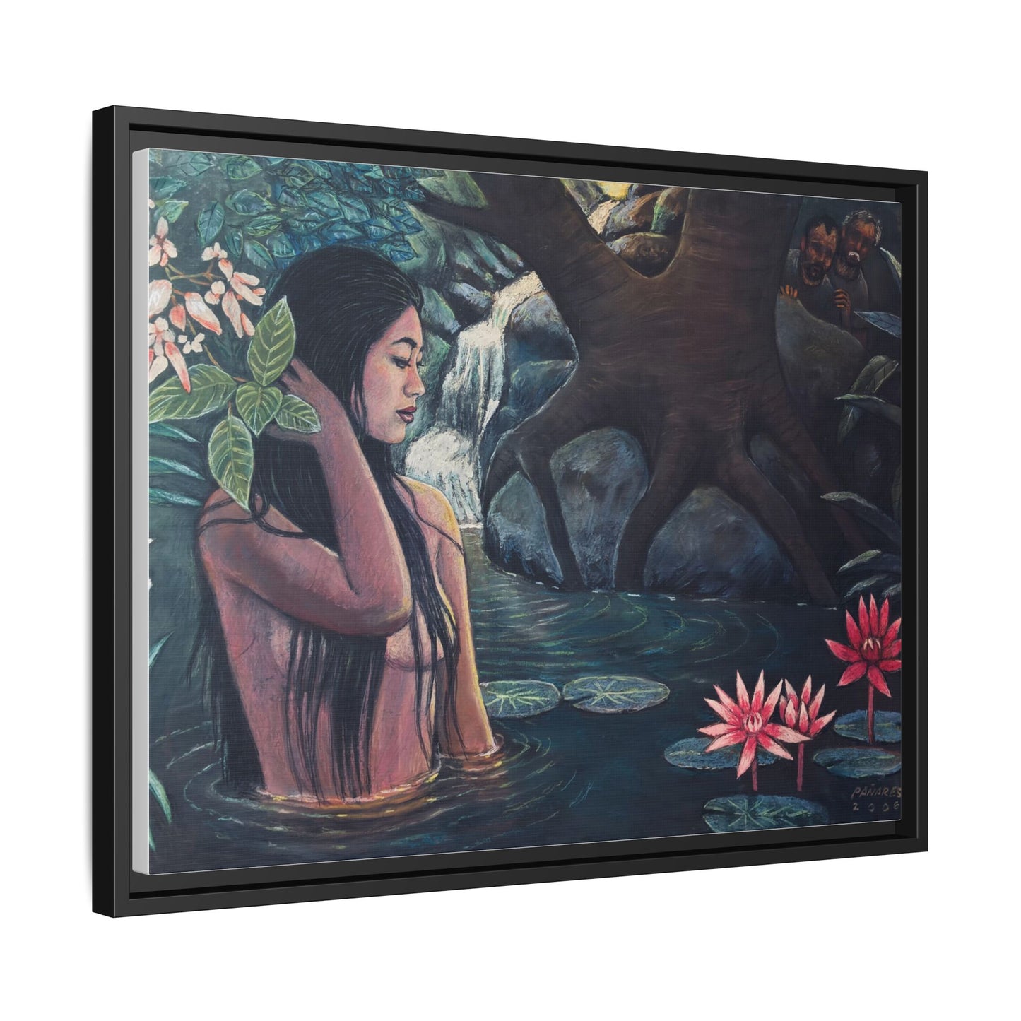 Susanna and the elders (2008)- Framed Canvas Print