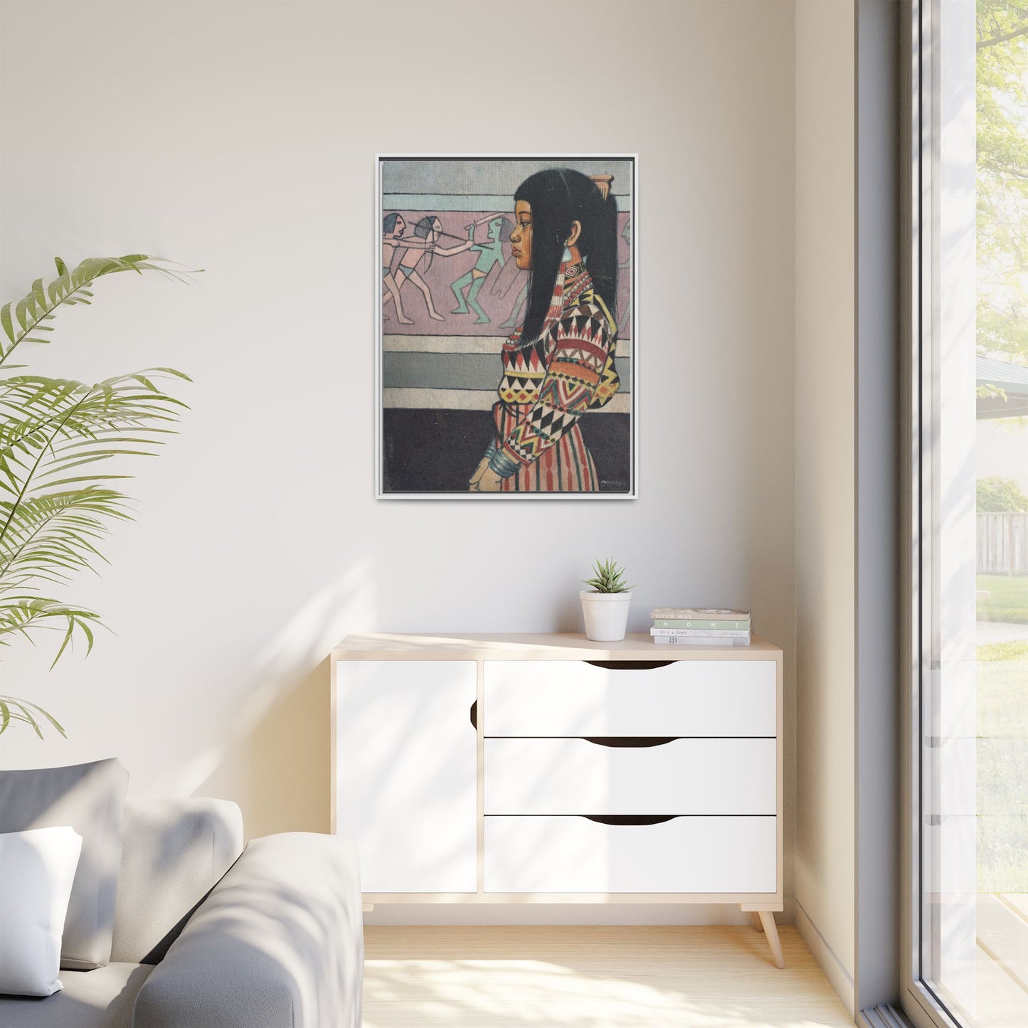 A T'boli Girl (1979) - Framed Canvas Print