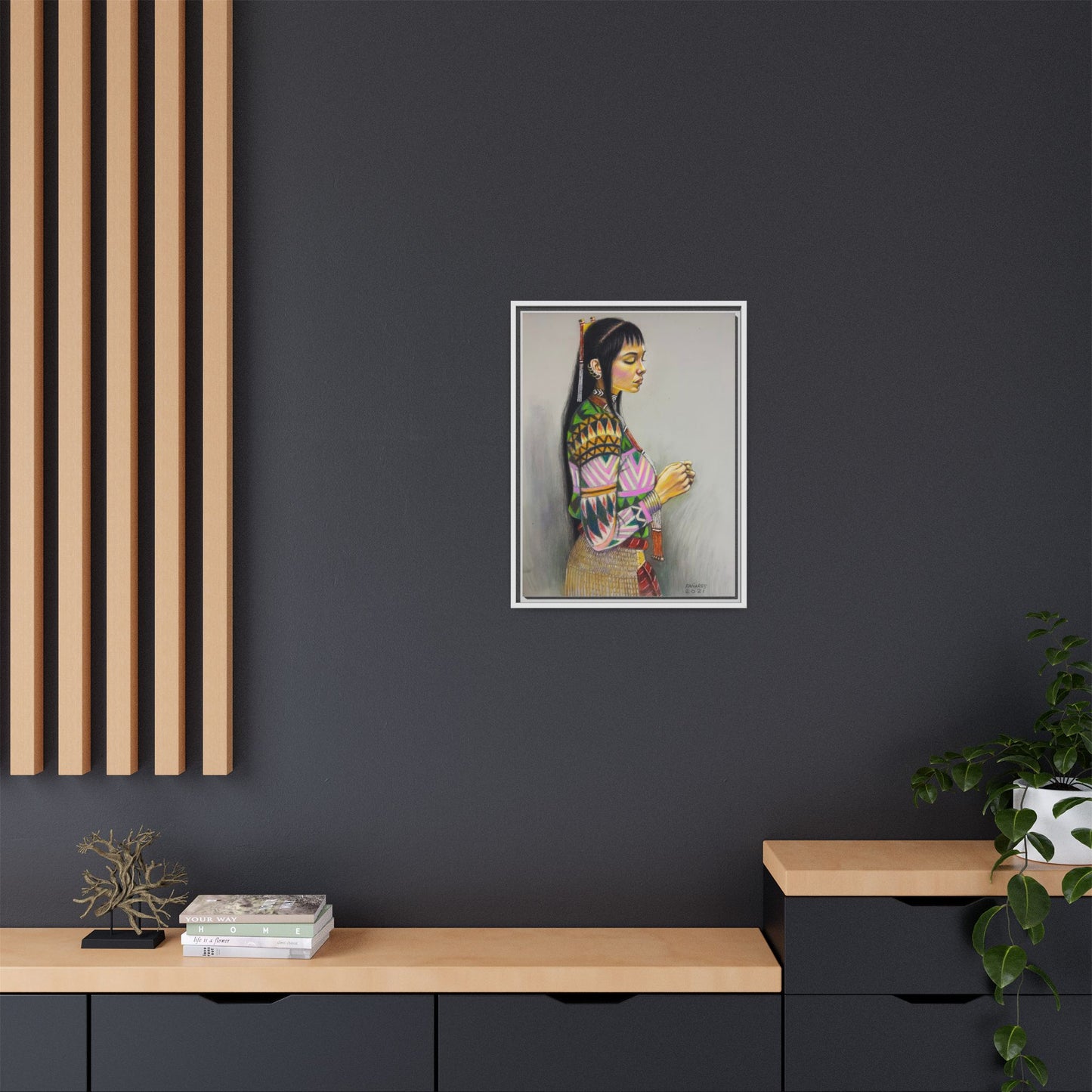 T’boli Girl (2021) - Framed Canvas Print