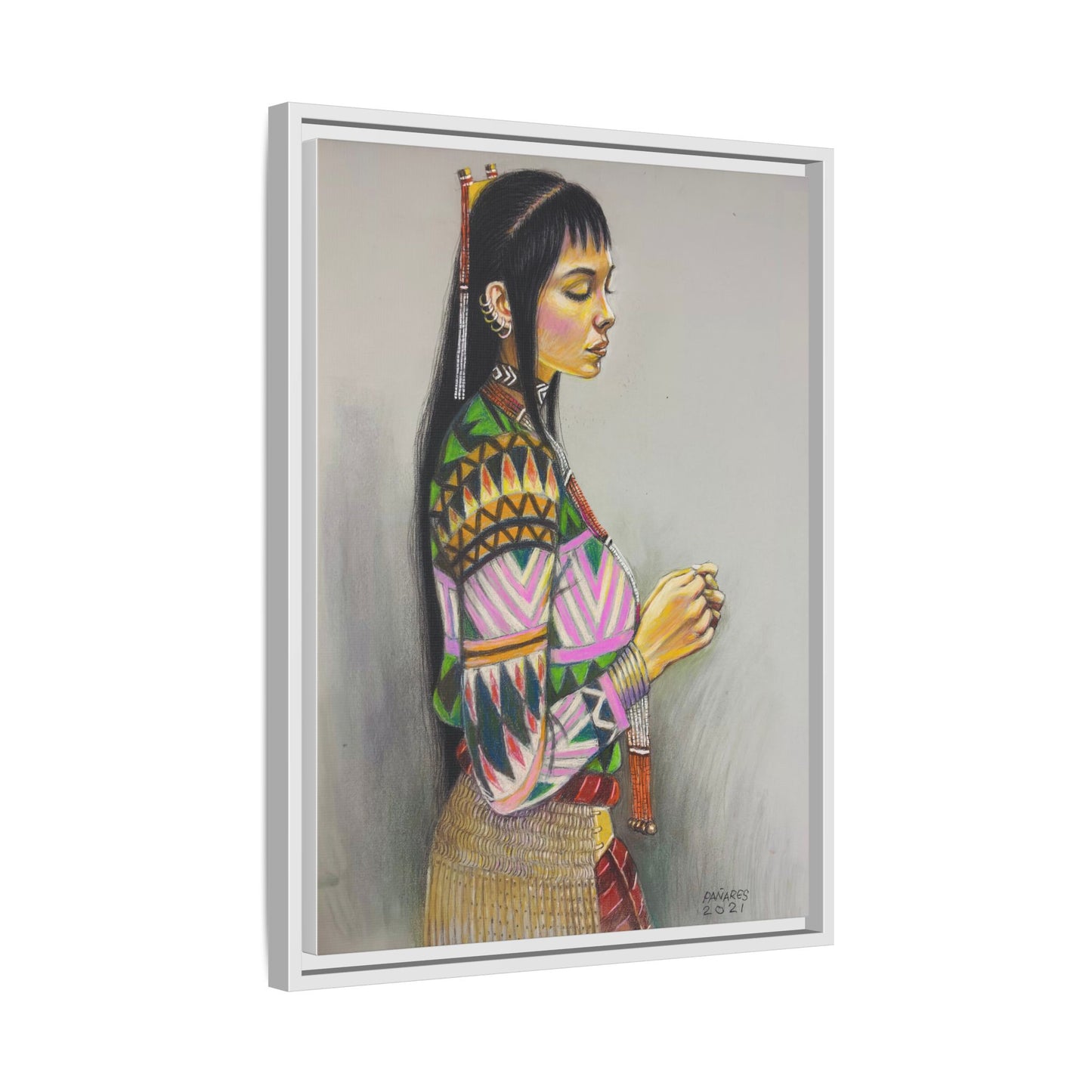 T’boli Girl (2021) - Framed Canvas Print