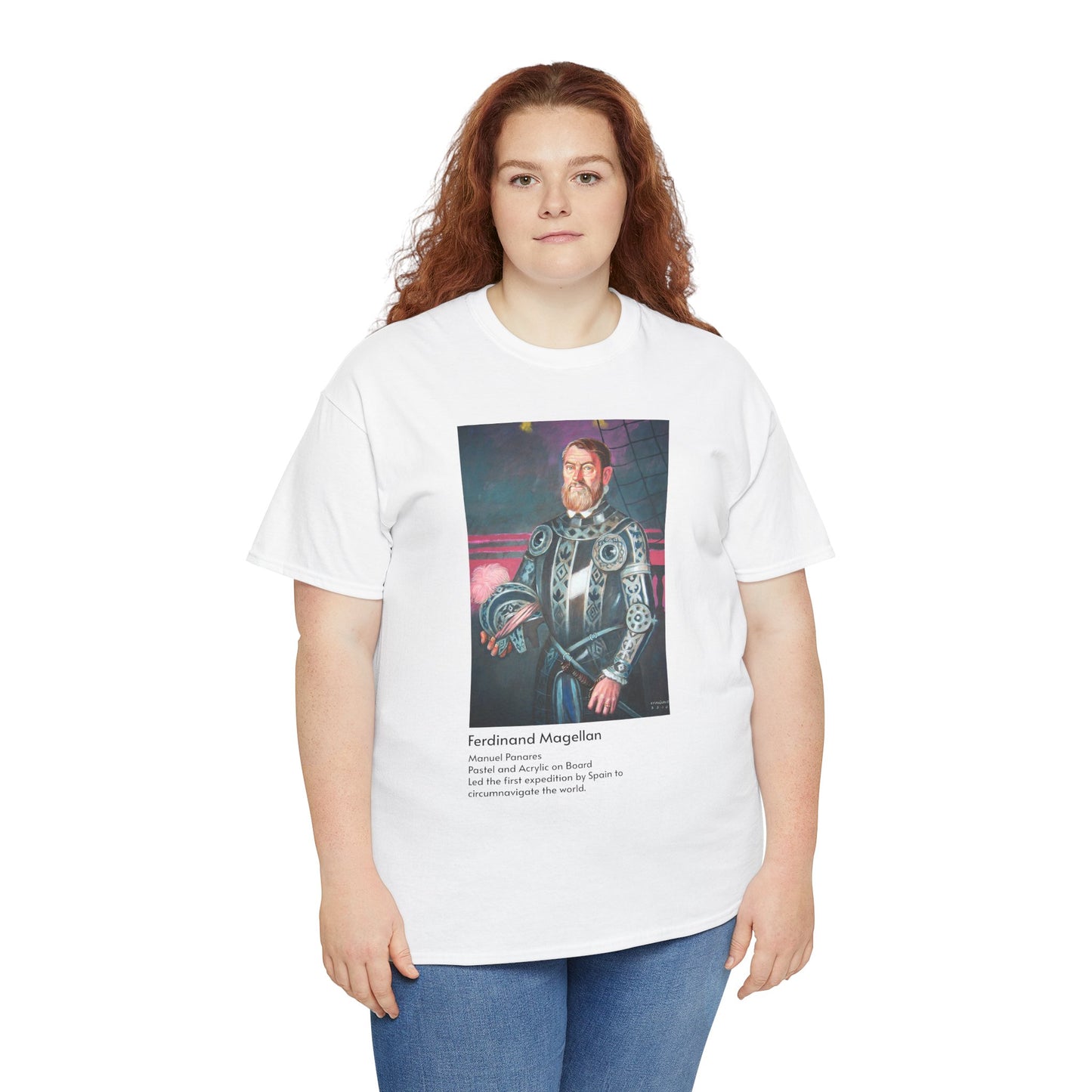 Ferdinand Magellan Portrait Tee (Museum-Style Illustration)