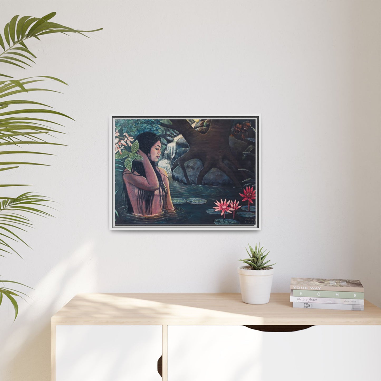 Susanna and the elders (2008)- Framed Canvas Print