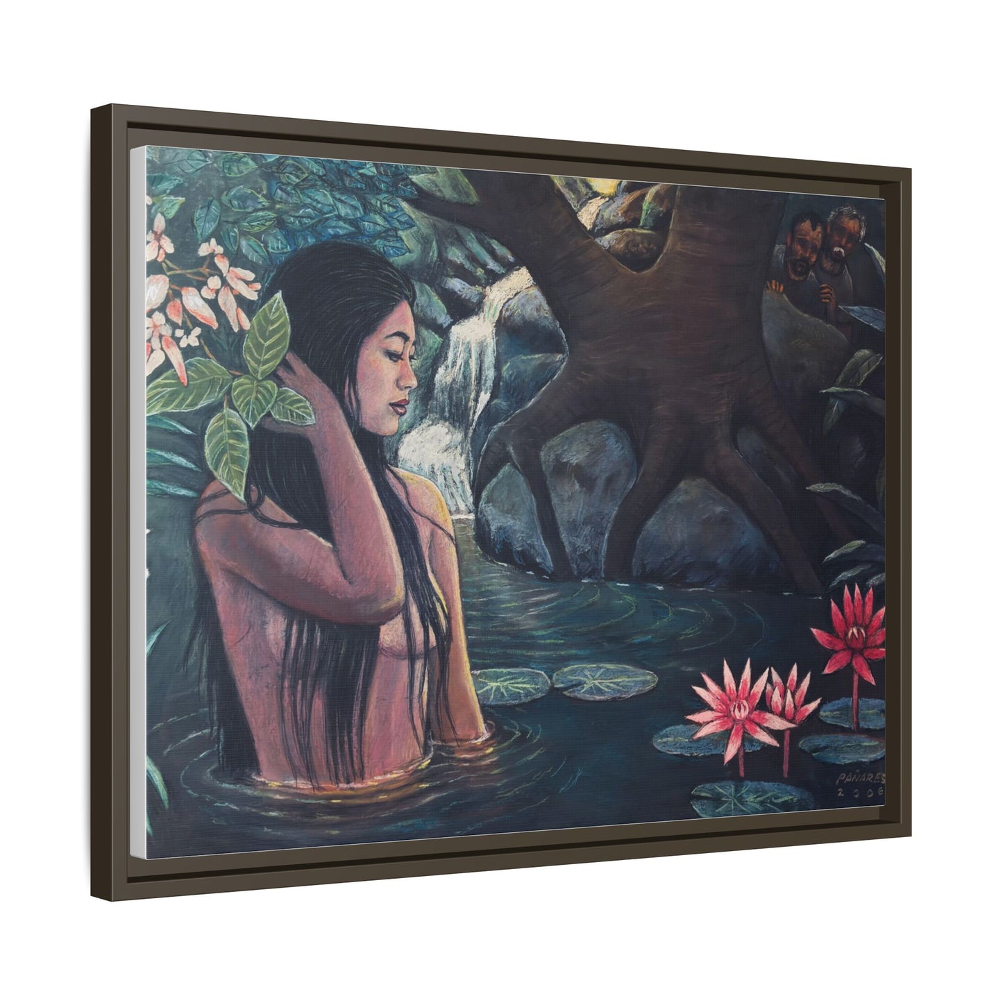 Susanna and the elders (2008)- Framed Canvas Print