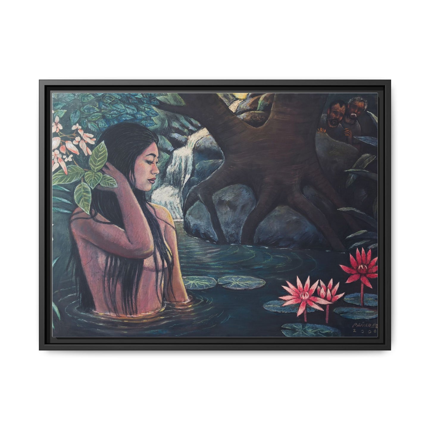 Susanna and the elders (2008)- Framed Canvas Print