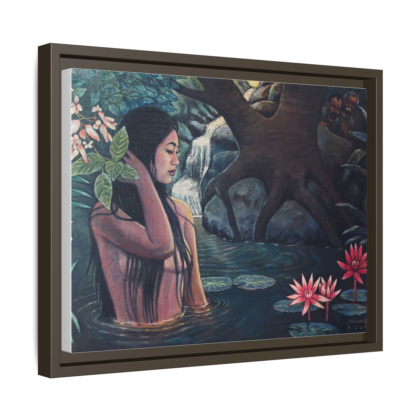 Susanna and the elders (2008)- Framed Canvas Print