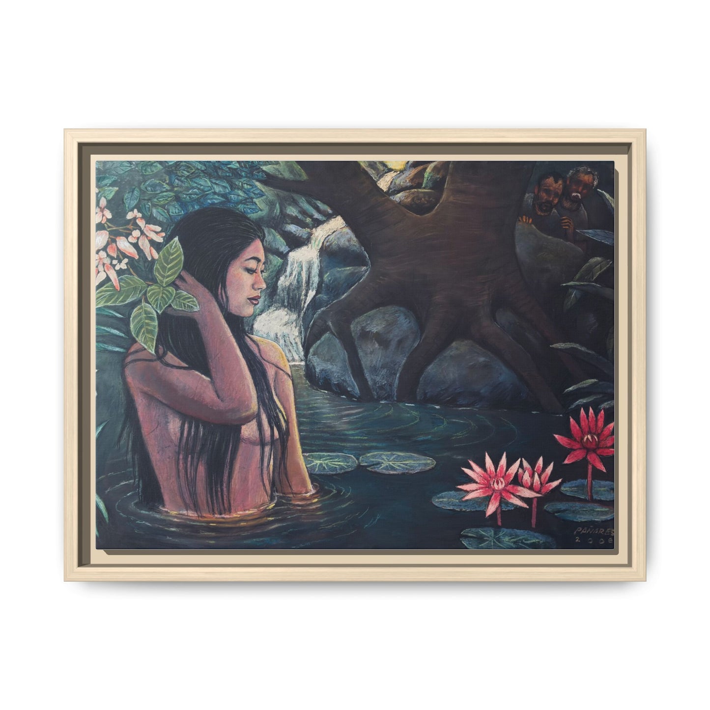 Susanna and the elders (2008)- Framed Canvas Print