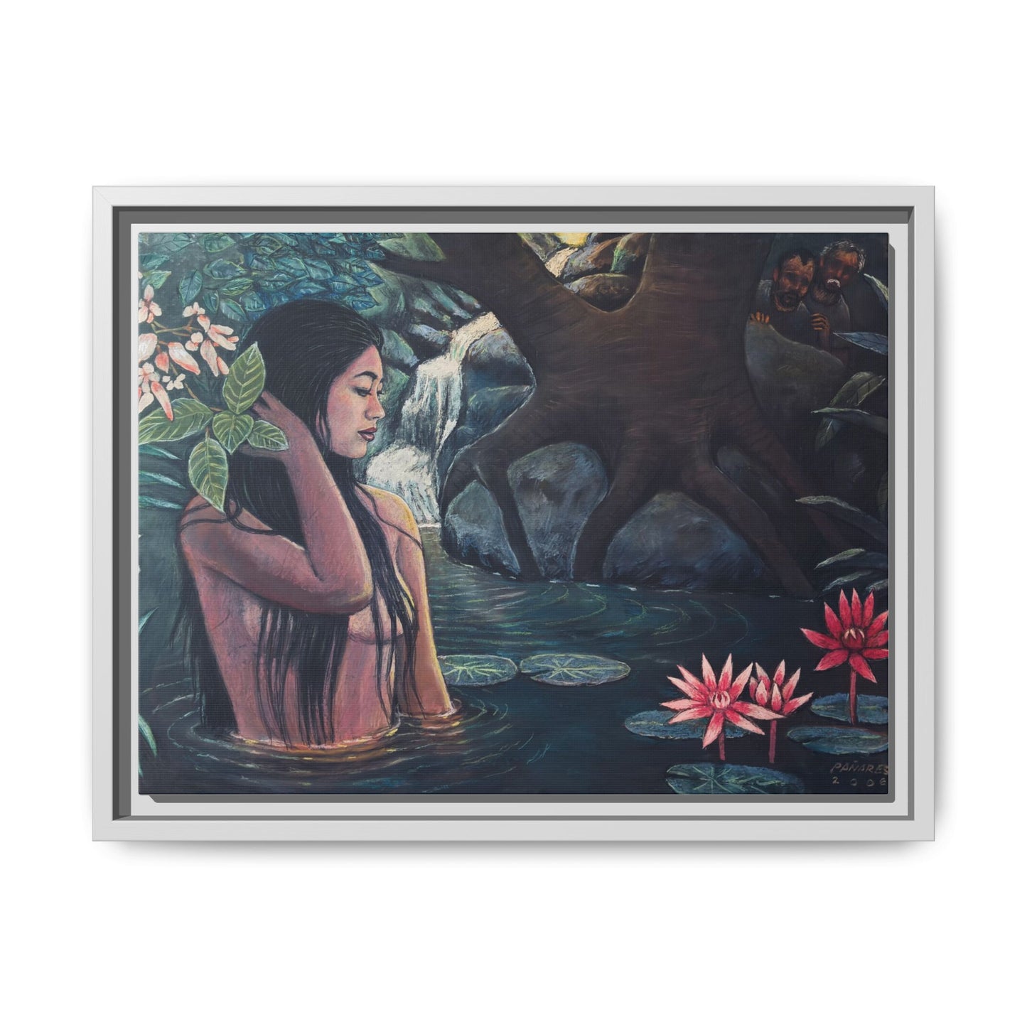 Susanna and the elders (2008)- Framed Canvas Print