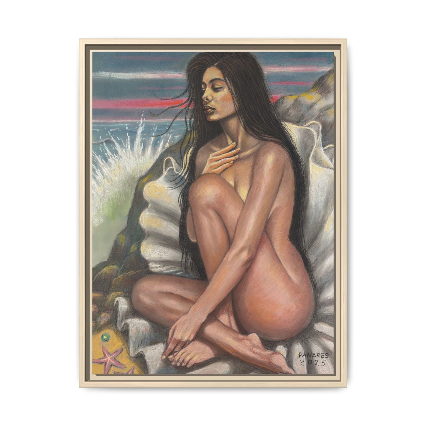 Birth of Venus (2025)- Framed Canvas Print