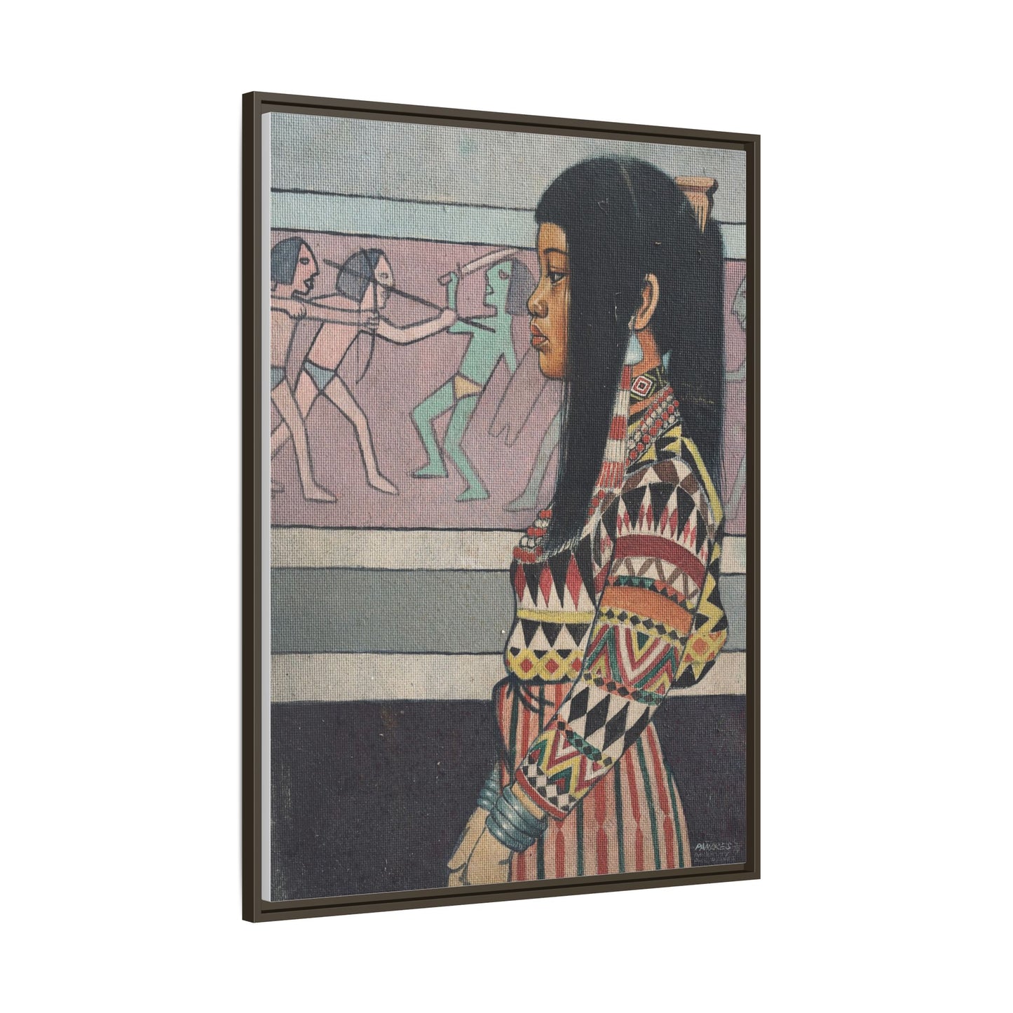 A T'boli Girl (1979) - Framed Canvas Print