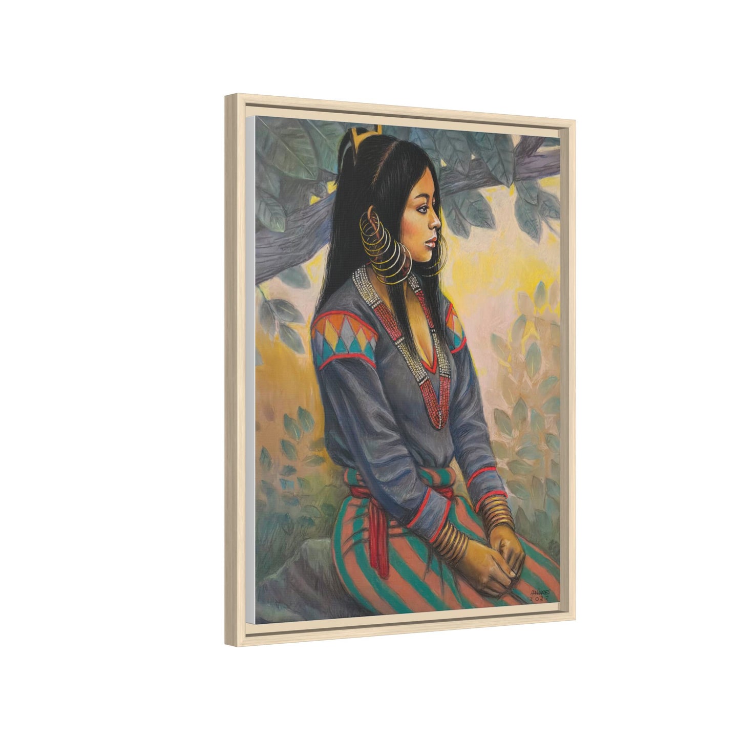 Ubo Maiden (2022)- Framed Canvas Print