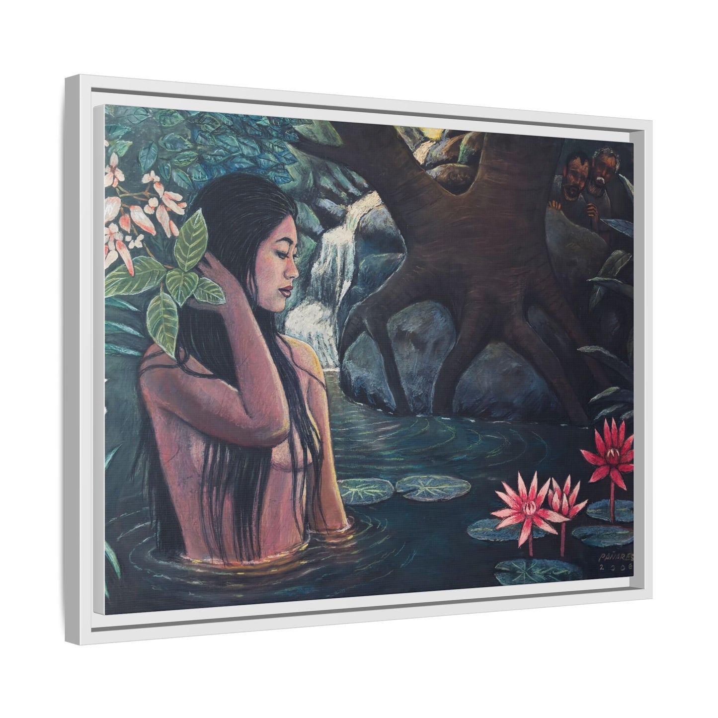 Susanna and the elders (2008)- Framed Canvas Print