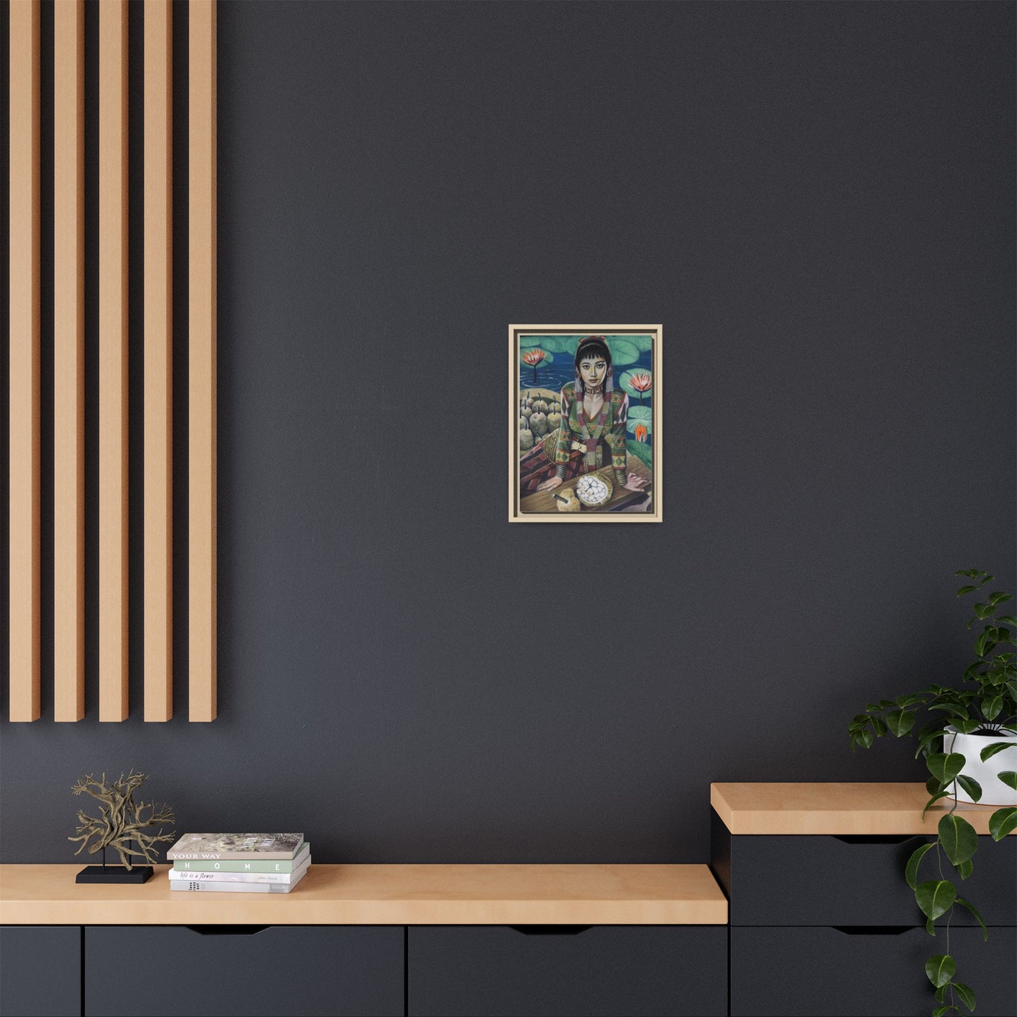 T’boli Girl with Marang (2020) - Framed Canvas Print