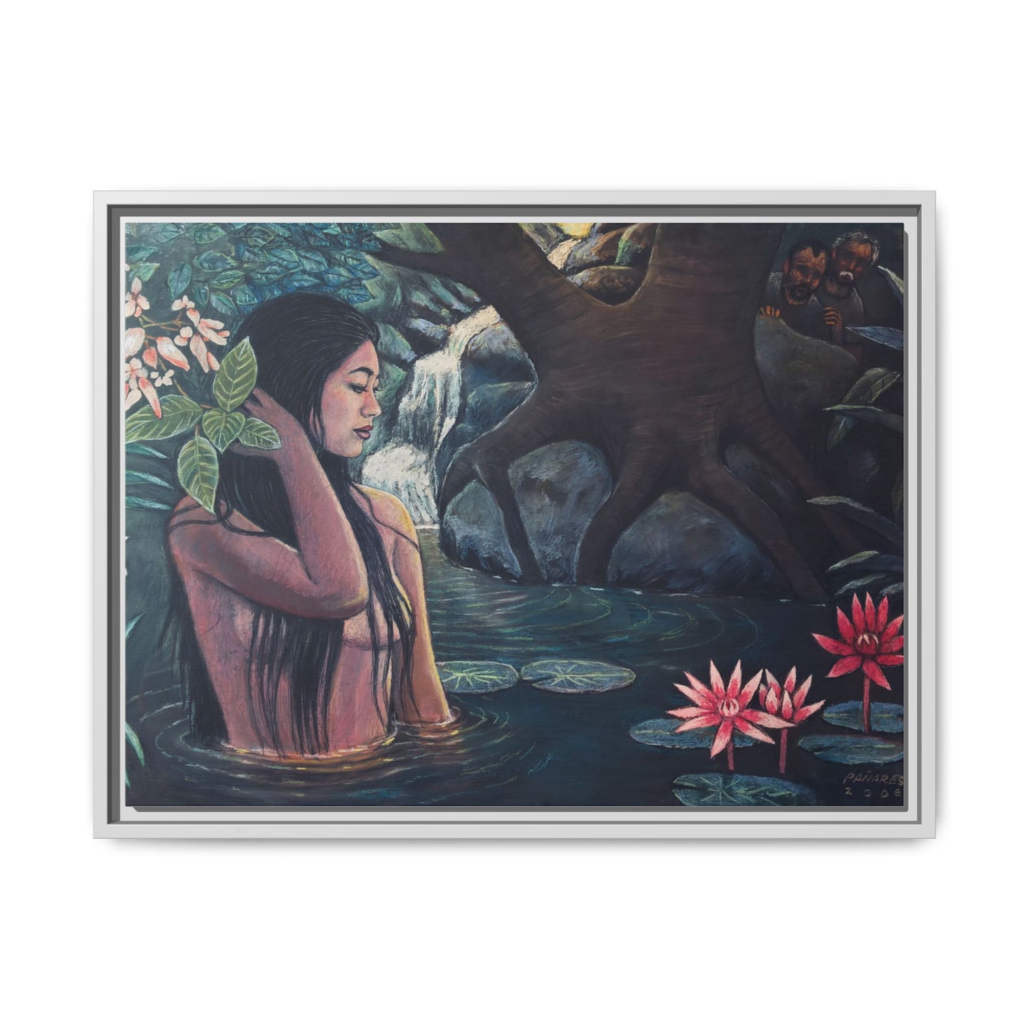 Susanna and the elders (2008)- Framed Canvas Print