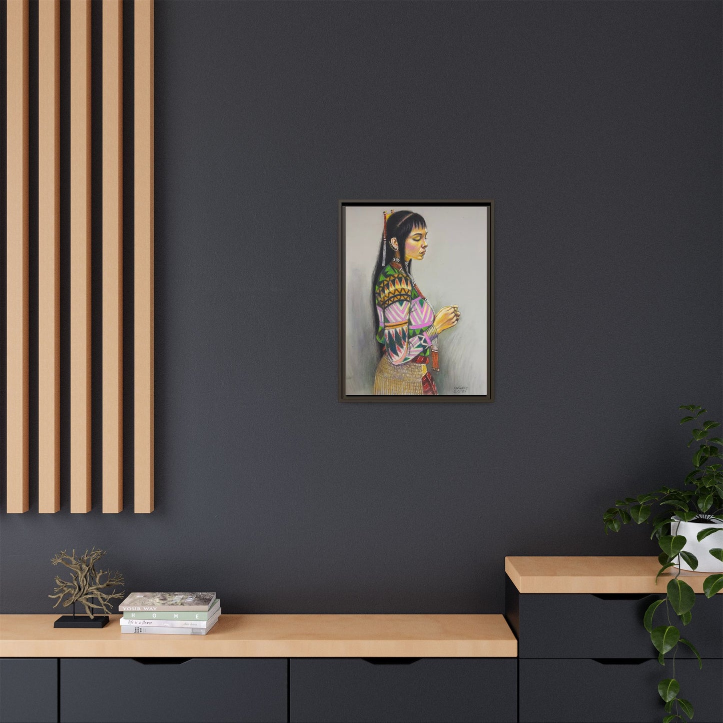 T’boli Girl (2021) - Framed Canvas Print