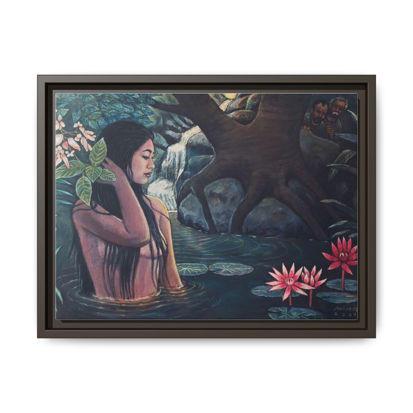 Susanna and the elders (2008)- Framed Canvas Print