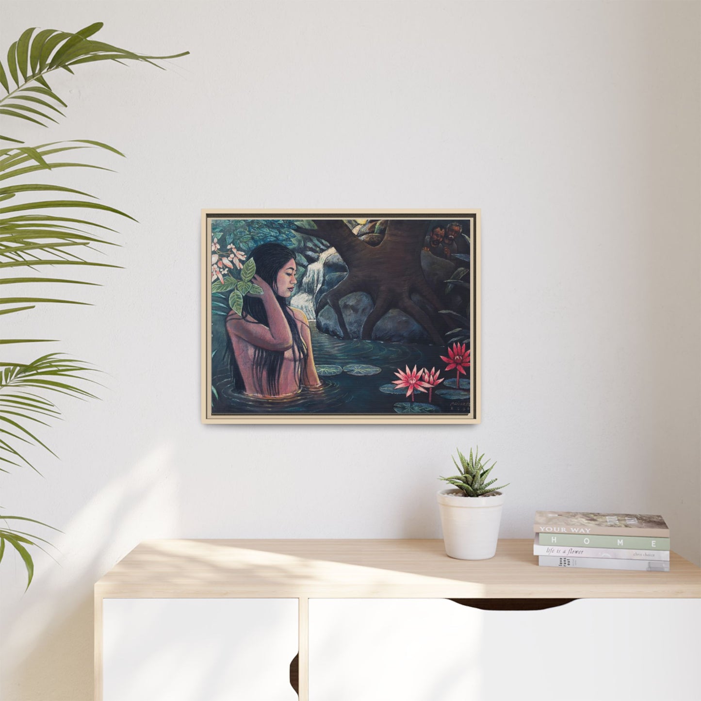 Susanna and the elders (2008)- Framed Canvas Print