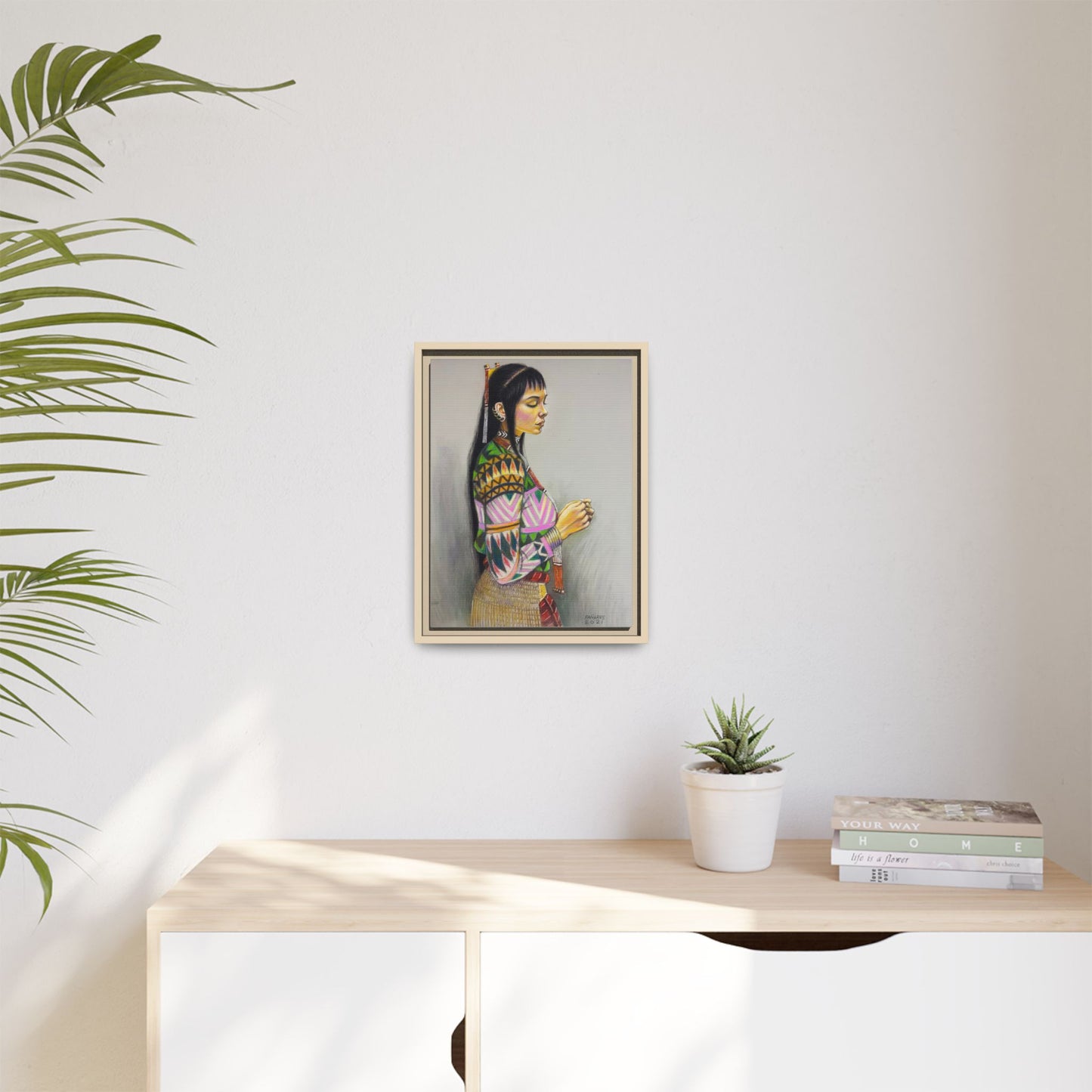 T’boli Girl (2021) - Framed Canvas Print