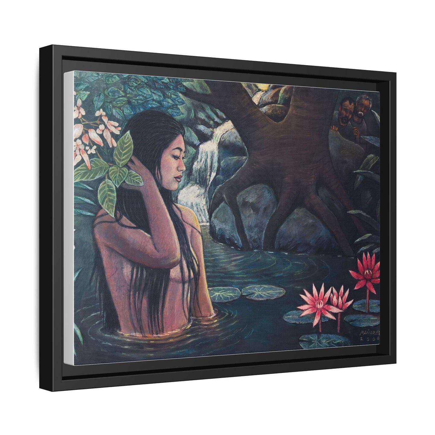 Susanna and the elders (2008)- Framed Canvas Print
