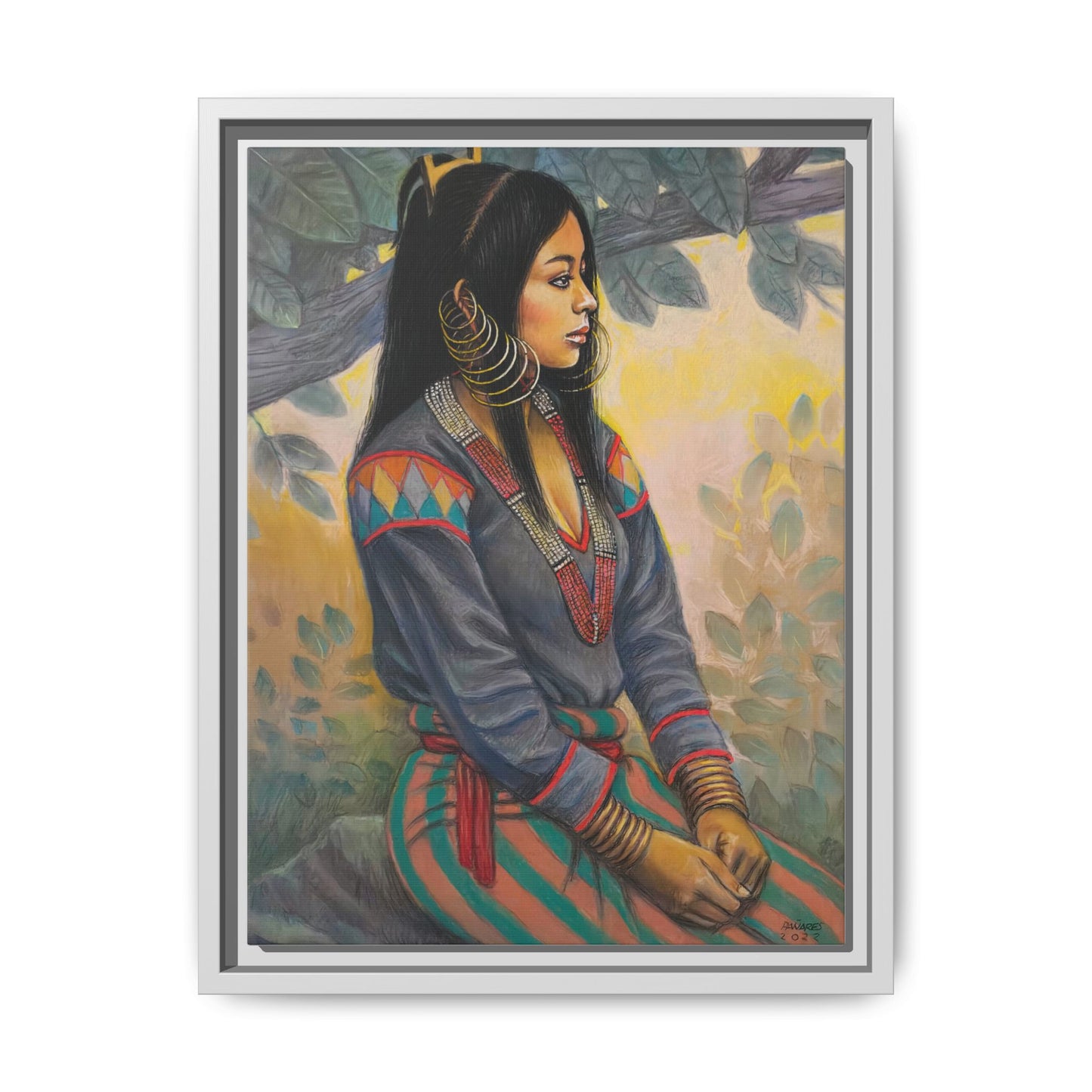 Ubo Maiden (2022)- Framed Canvas Print
