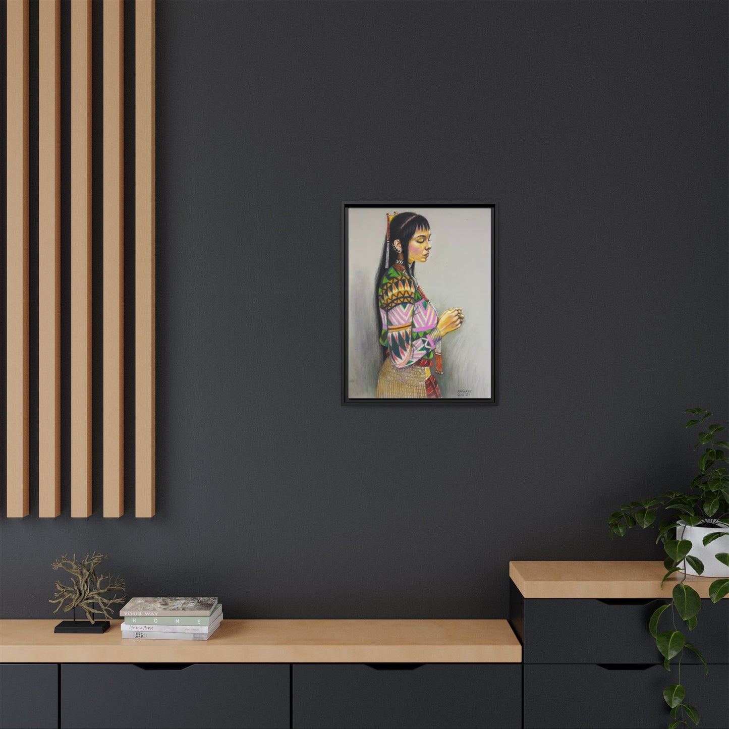 T’boli Girl (2021) - Framed Canvas Print