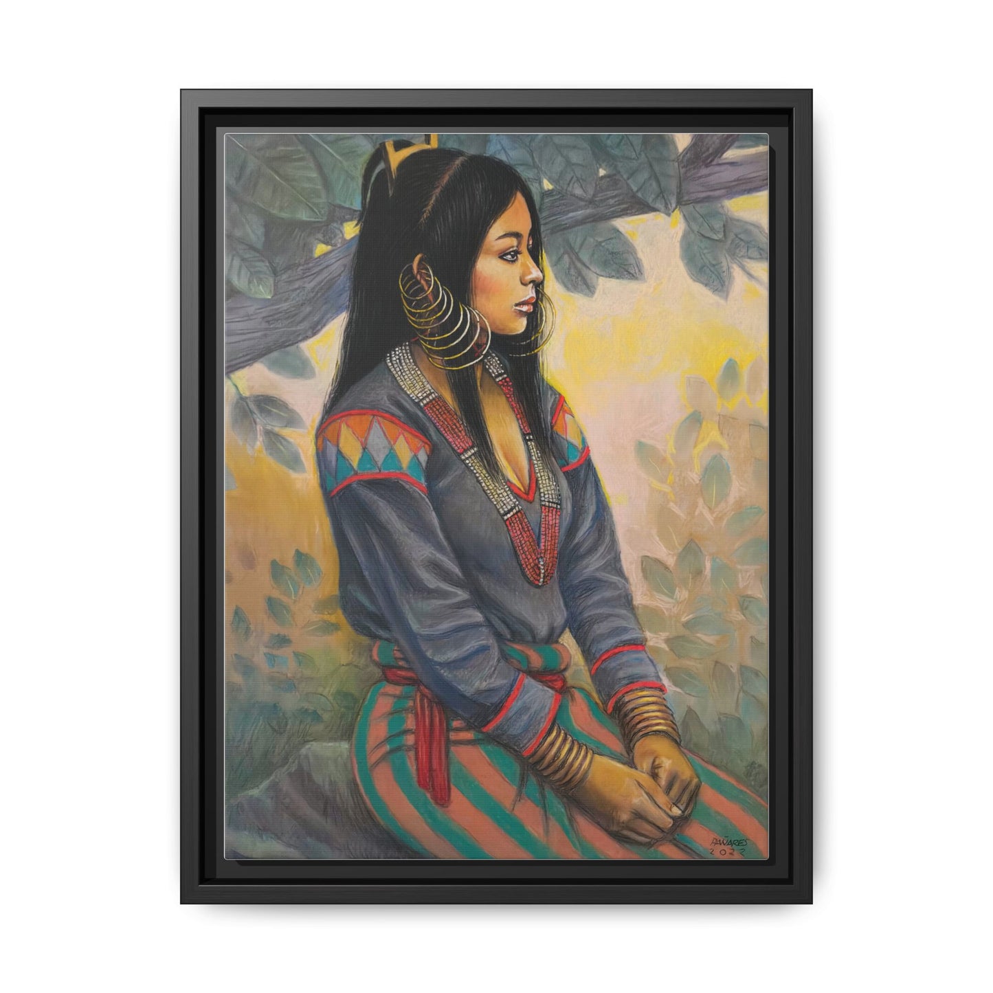 Ubo Maiden (2022)- Framed Canvas Print