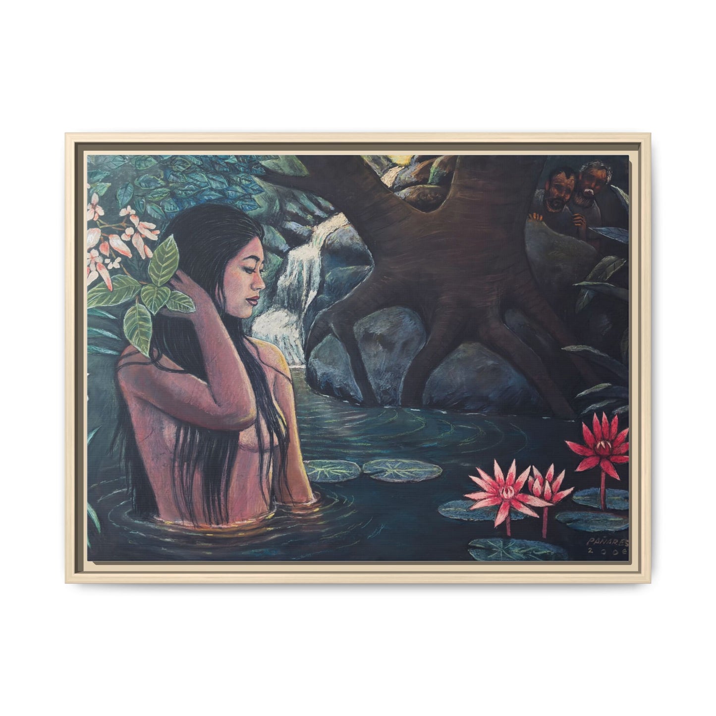 Susanna and the elders (2008)- Framed Canvas Print