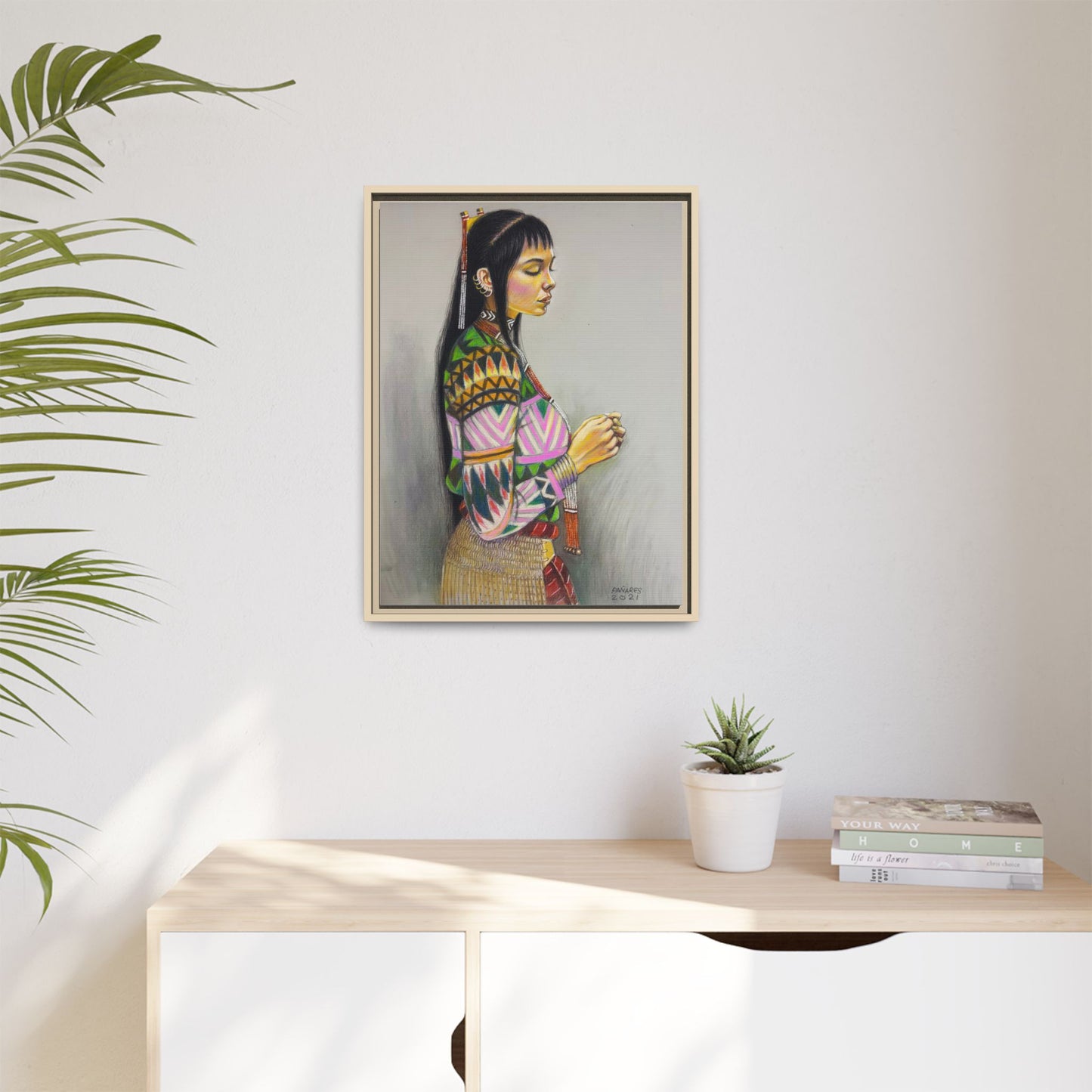 T’boli Girl (2021) - Framed Canvas Print